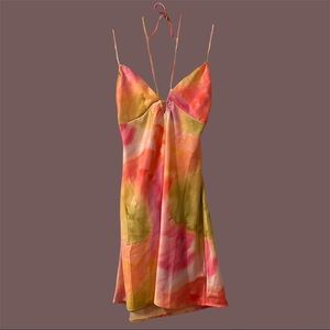 DYNAMITE Strappy Multicoloured slip dress